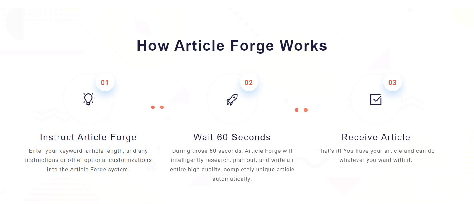 Article Forge - Long form AI platforms