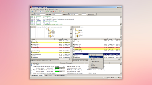 Open source Filezilla