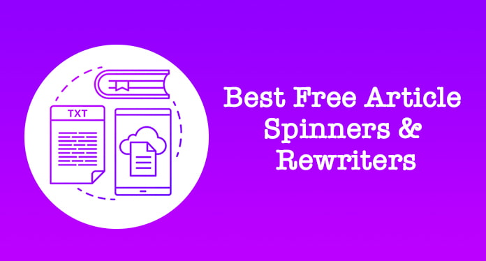 Best free article spinners & rewriters